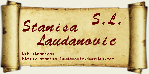 Staniša Laudanović vizit kartica